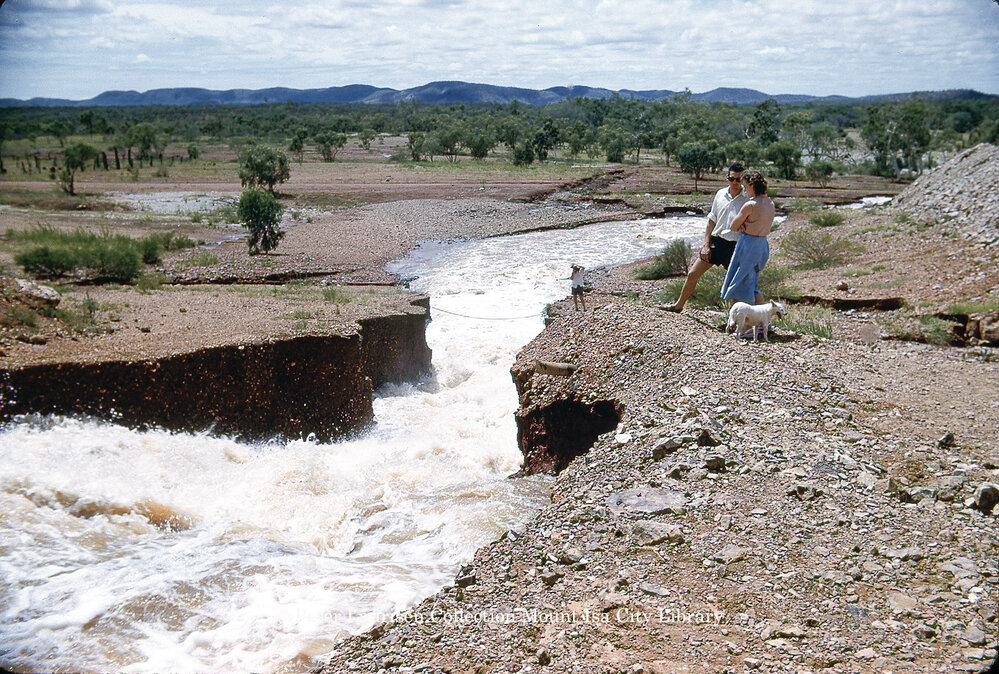 Lake Moondarra spillway, March 1963