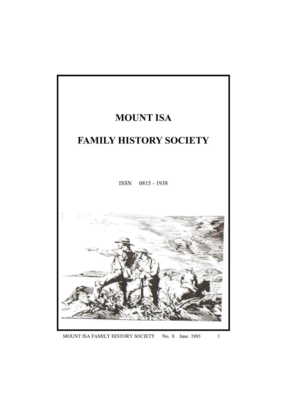 Journal of the Mount Isa Family History Society No.8
