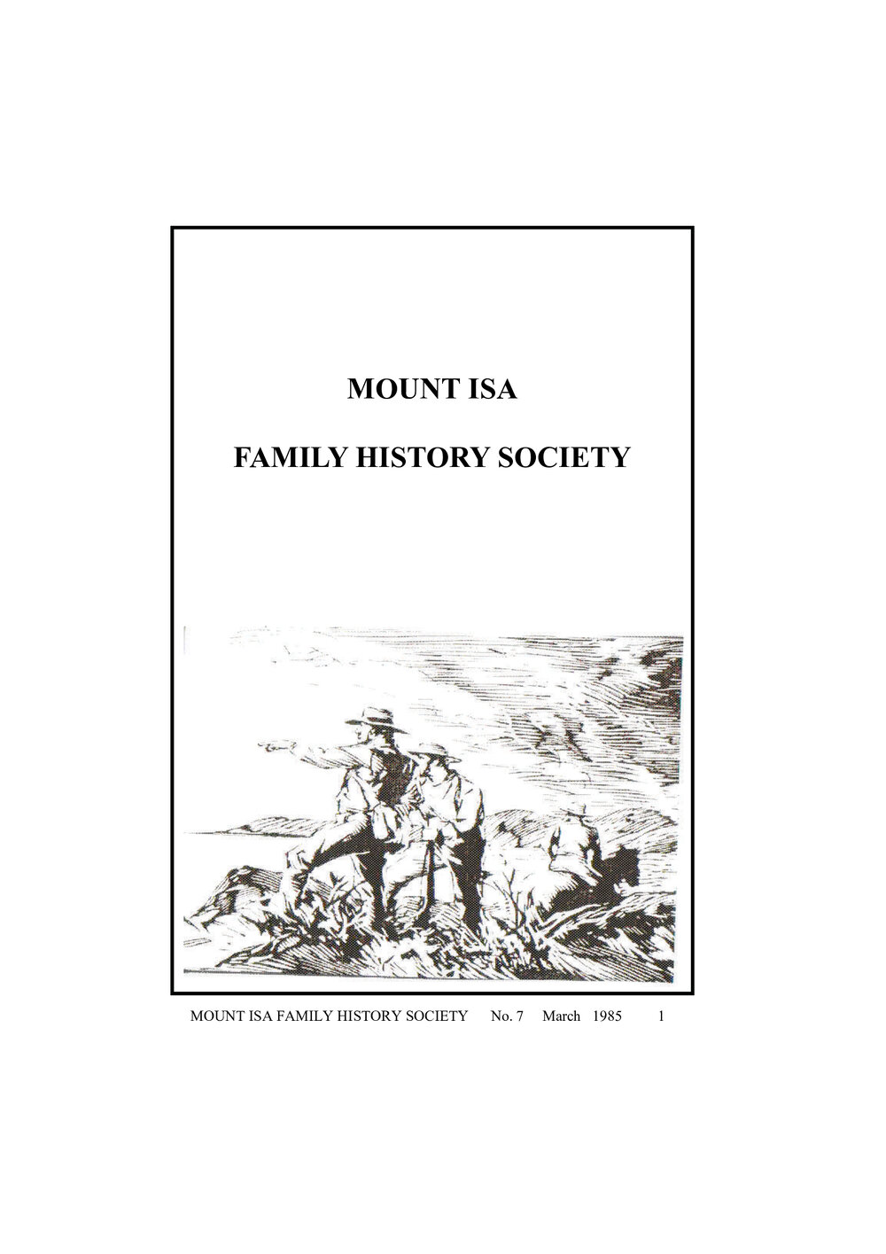 Journal of the Mount Isa Family History Society No.7
