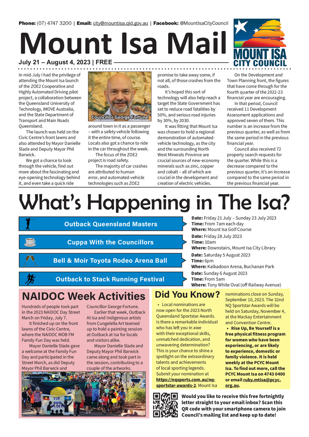 Mount Isa Mail, 21 July 2023