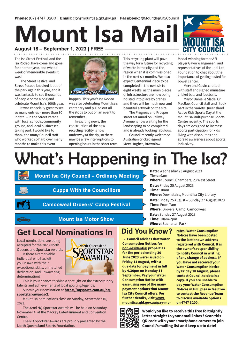 Mount Isa Mail, 18 August 2023