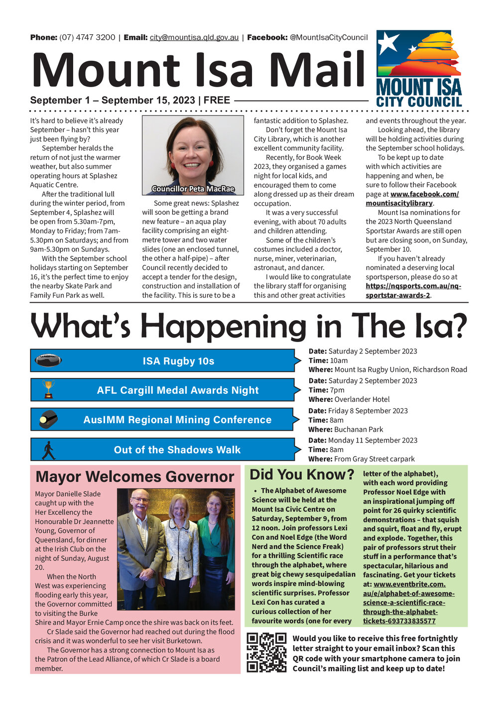 Mount Isa Mail, 1 September 2023