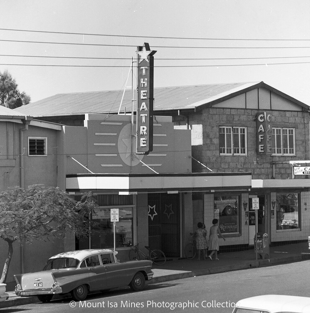 Star Theatre and New Moon Cafe, Mount Isa City, September 1964