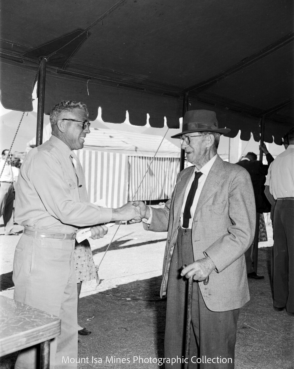 John Campbell Miles at Mount Isa Industrial Fair, Spear Creek, June 1962