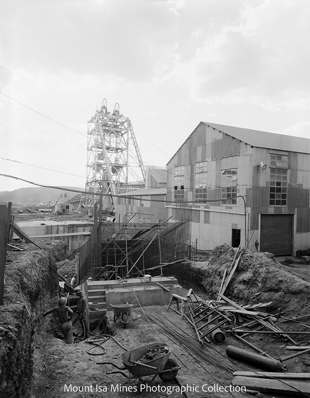 K57 Services Tunnel, Mount Isa Mines, July 1962