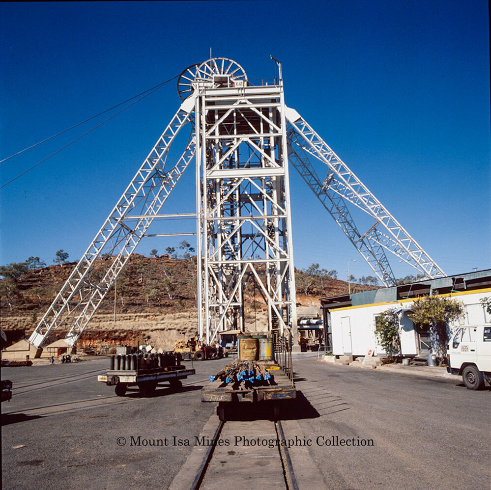 X41 Headframe, Mount Isa Mines, August 1989