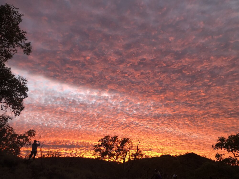 Sunrise looking out towards Lake Moondarra, June 2021