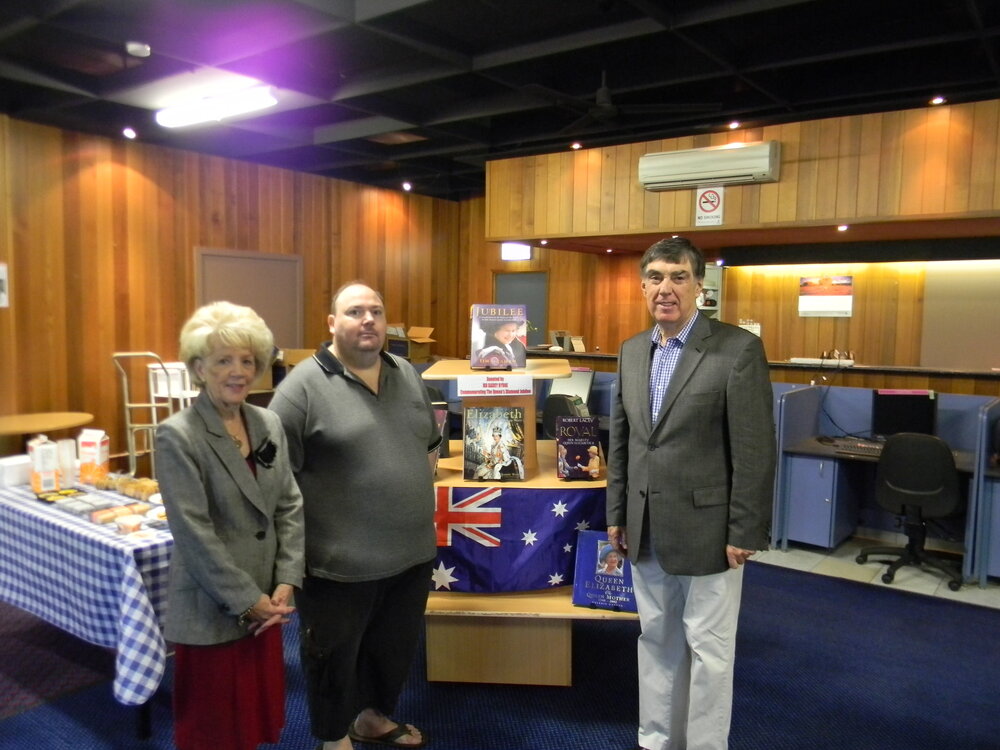 Queen Elizabeth II's morning tea, Mount Isa City Library, June 2011