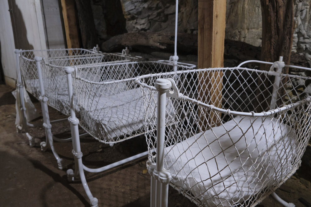 Children bassinets, Underground Hospital, May 2023