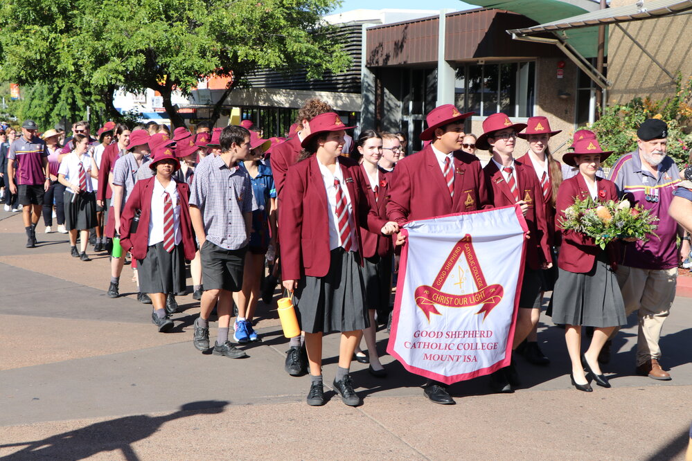 Good Shepherd Catholic College at Anzac Parade, April 2023