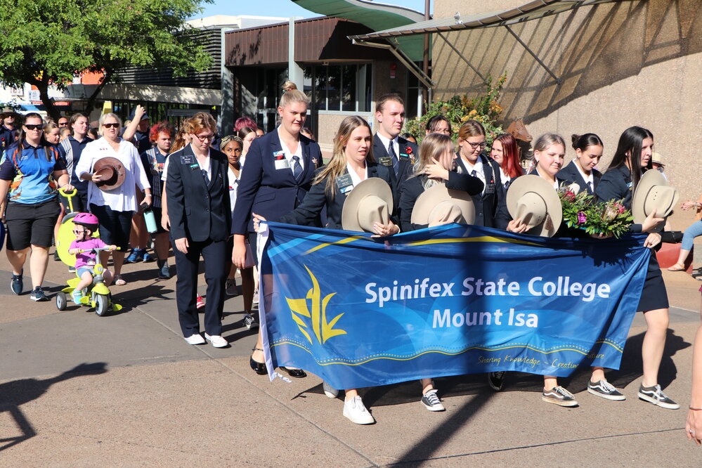 Spinifex State College at Anzac Parade, April 2023