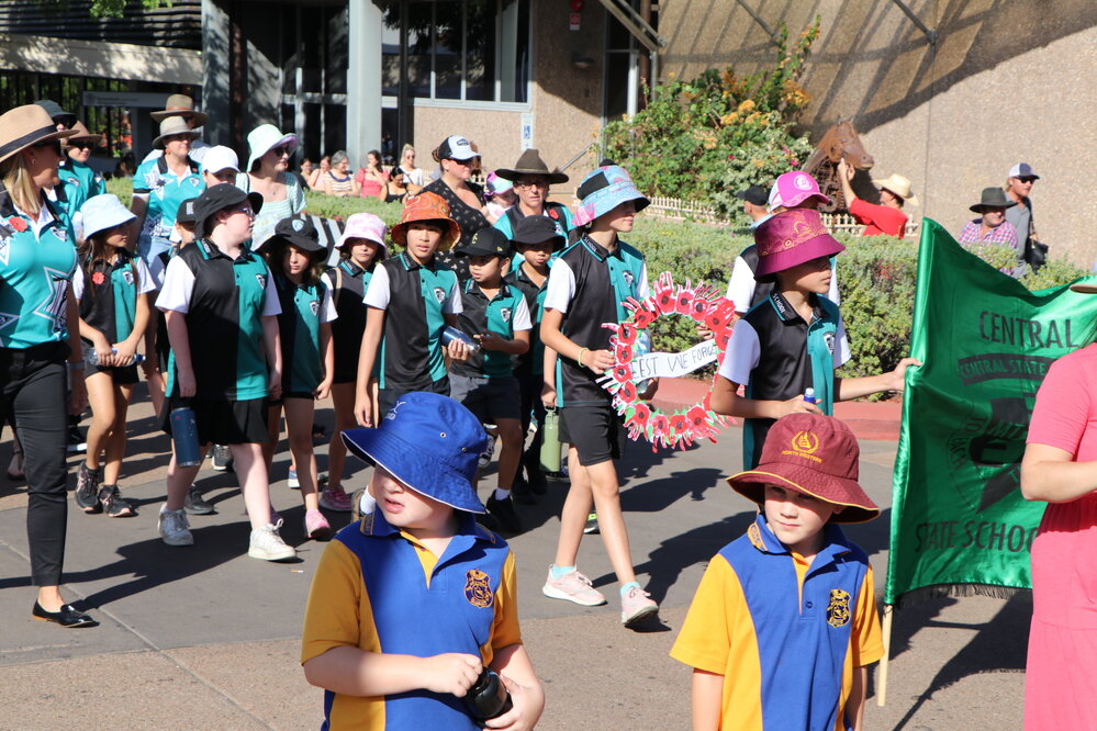 Mount Isa Central State School at Anzac Parade, April 2023