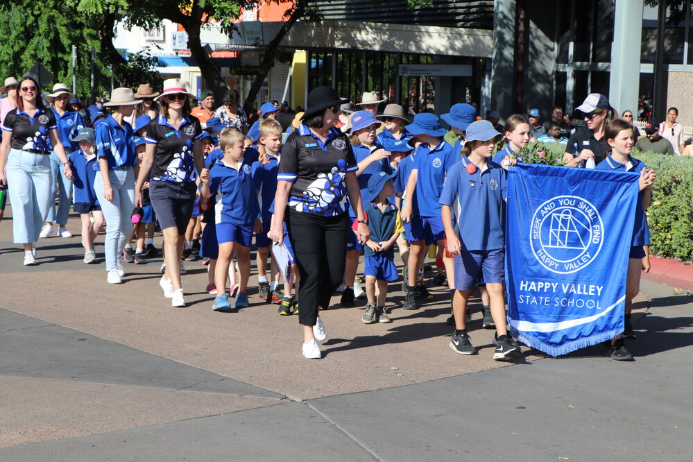 Happy Valley State School at Anzac Parade, April 2023