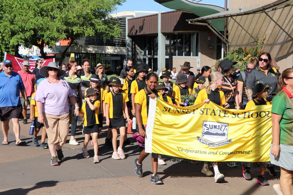 Sunset State School at Anzac Parade, April 2023