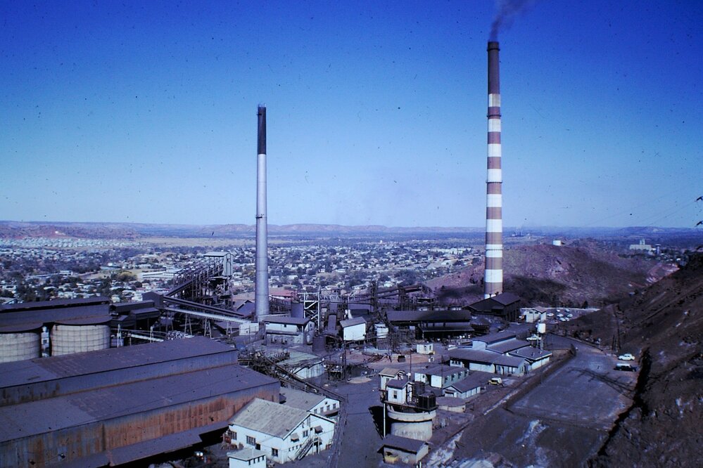 No.1 Mill Office, Copper Stack and Old Lead Stack, Mount Isa Mines