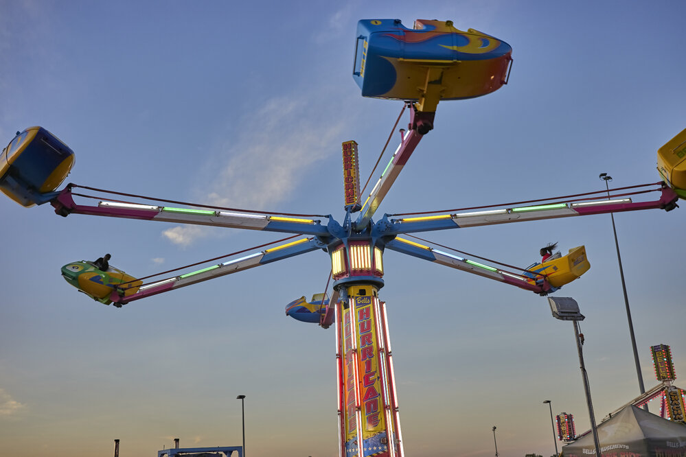 Side show alley, Mount Isa Show, June 2023