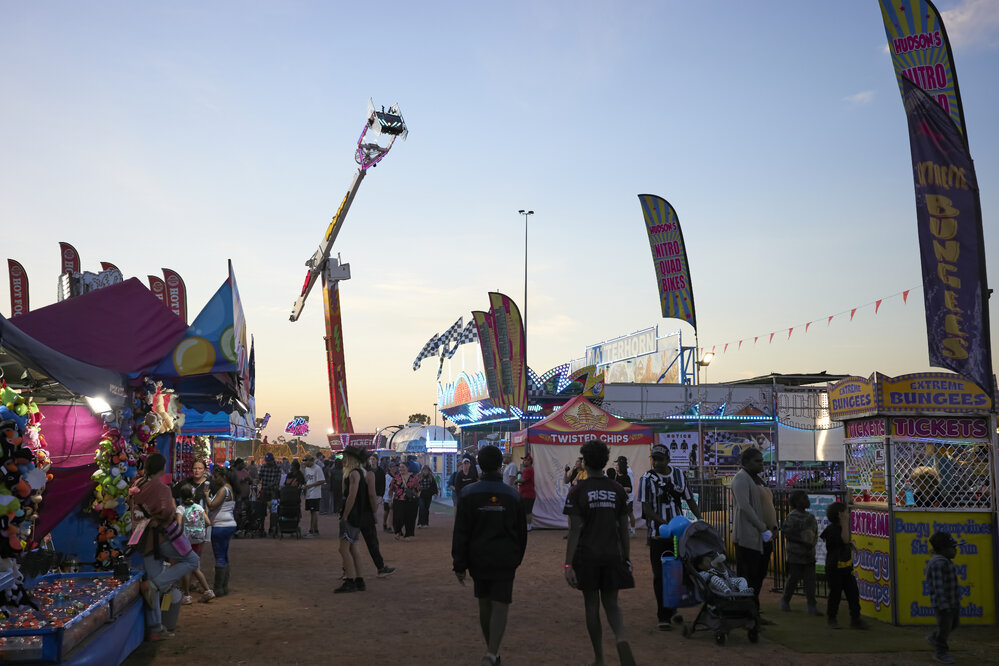 Side show alley, Mount Isa Show, June 2023