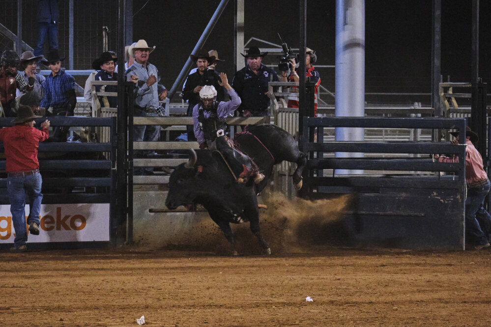 Bull Ride, Mount Isa Show, June 2023
