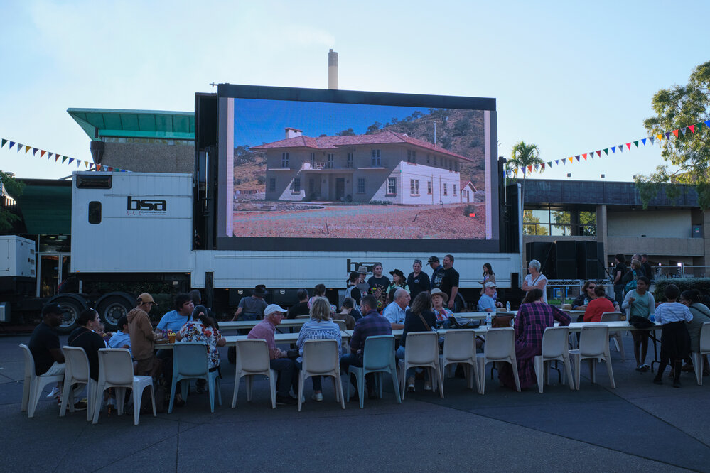 Dining area, Isa Street Festival, August 2023