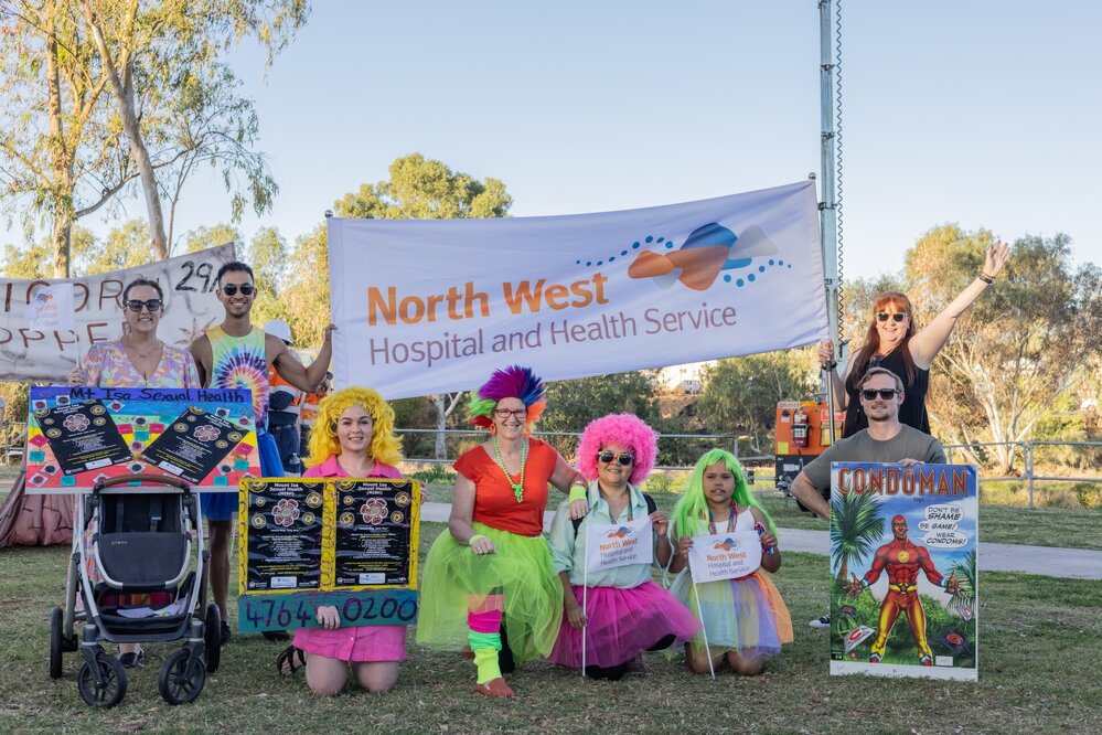 North West Hospital and Health Service at Street Parade, Isa Street Festival, August 2023