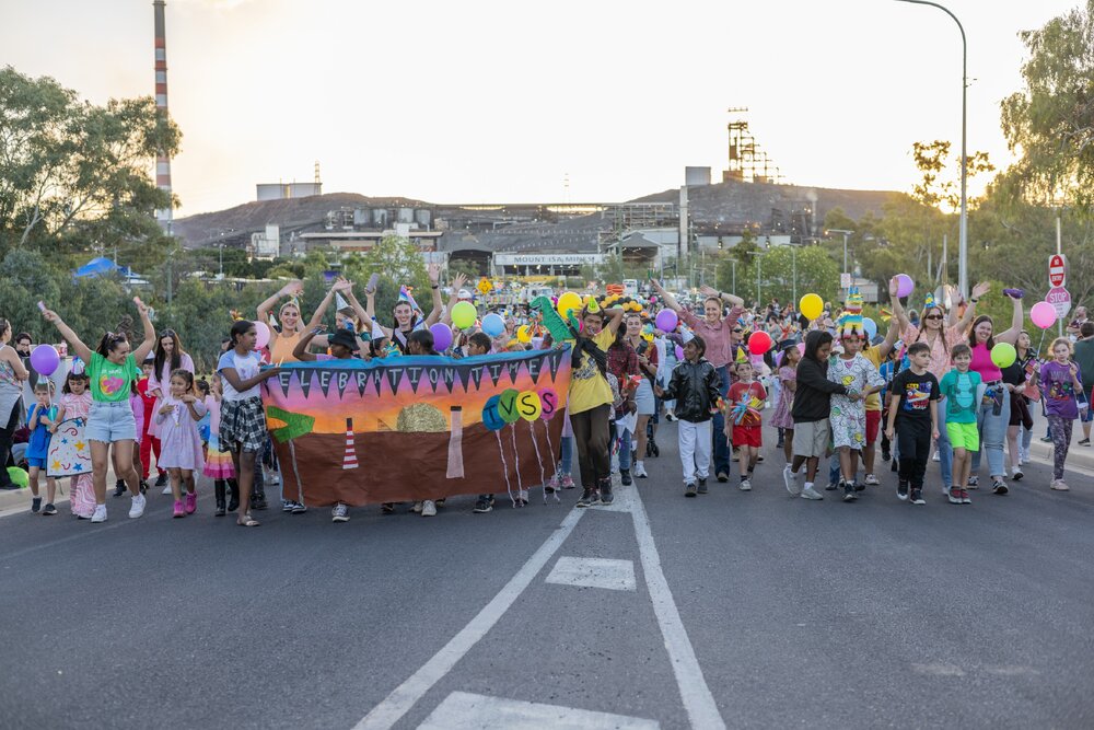 Townview State School at Street Parade, Isa Street Festival, August 2023