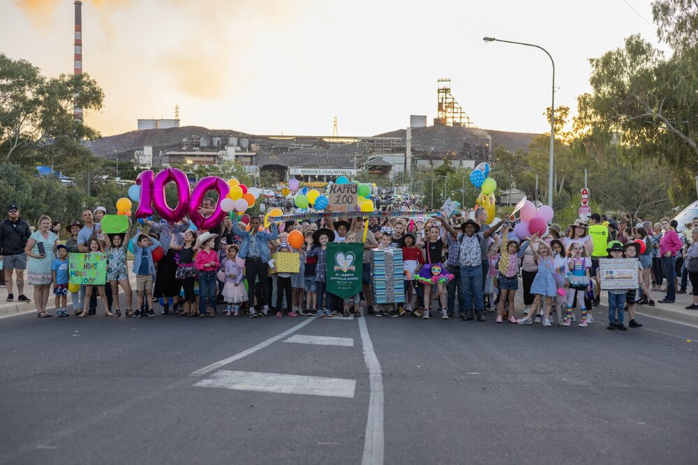 St Joseph's Catholic School at Street Parade, Isa Street Festival, August 2023