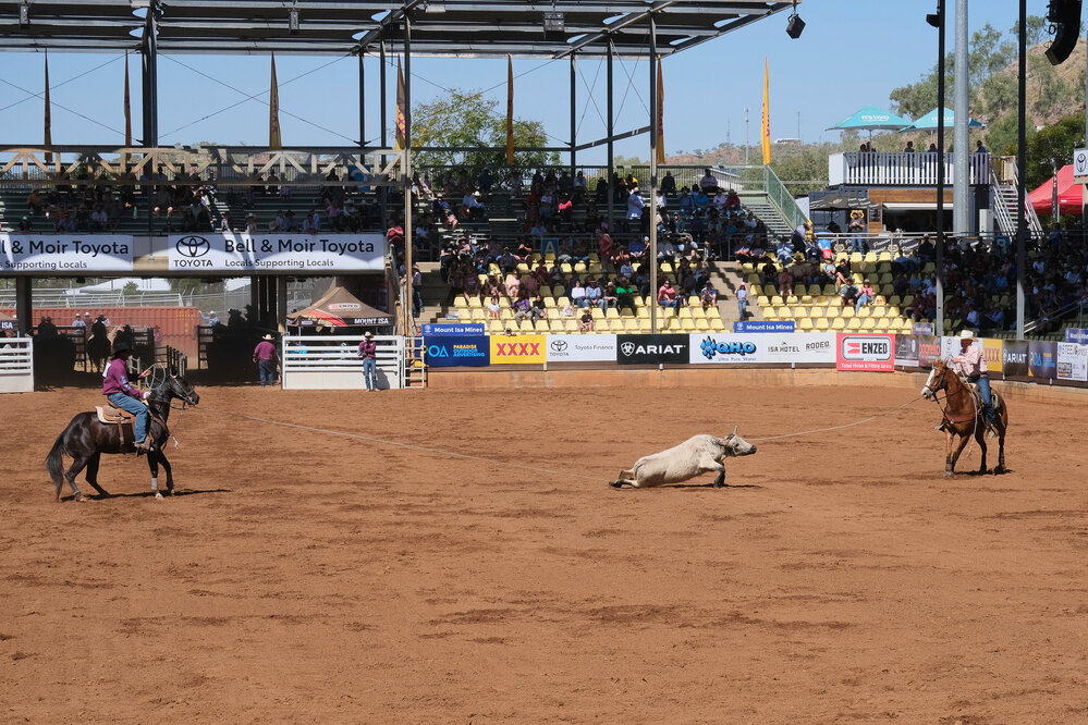 Open Team Roping, Mount Isa Mines Rodeo, August 2023