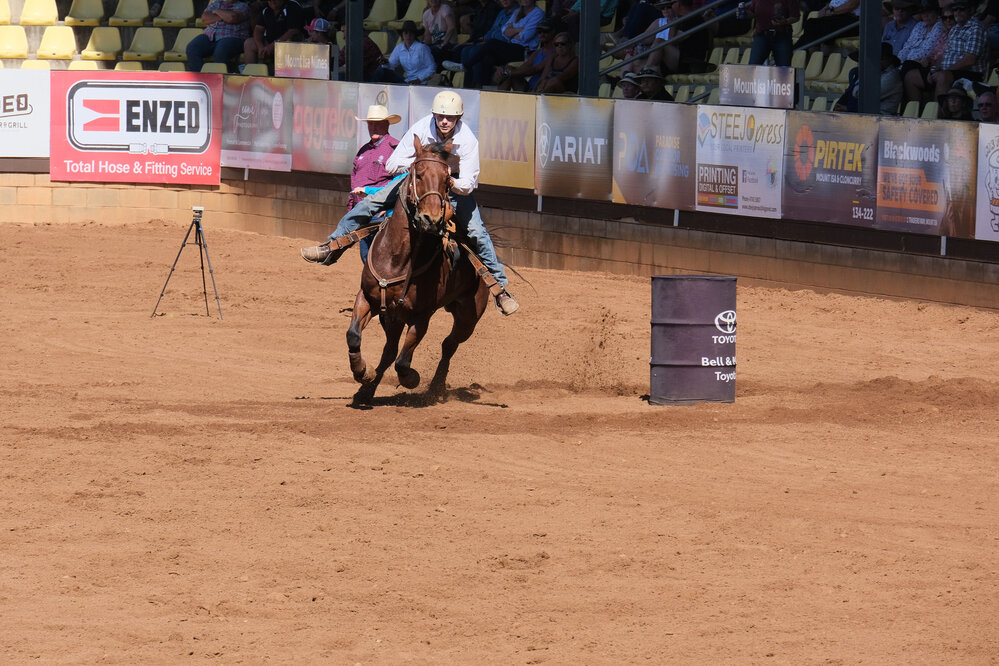 Junior Barrel Race, Mount Isa Mines Rodeo, August 2023