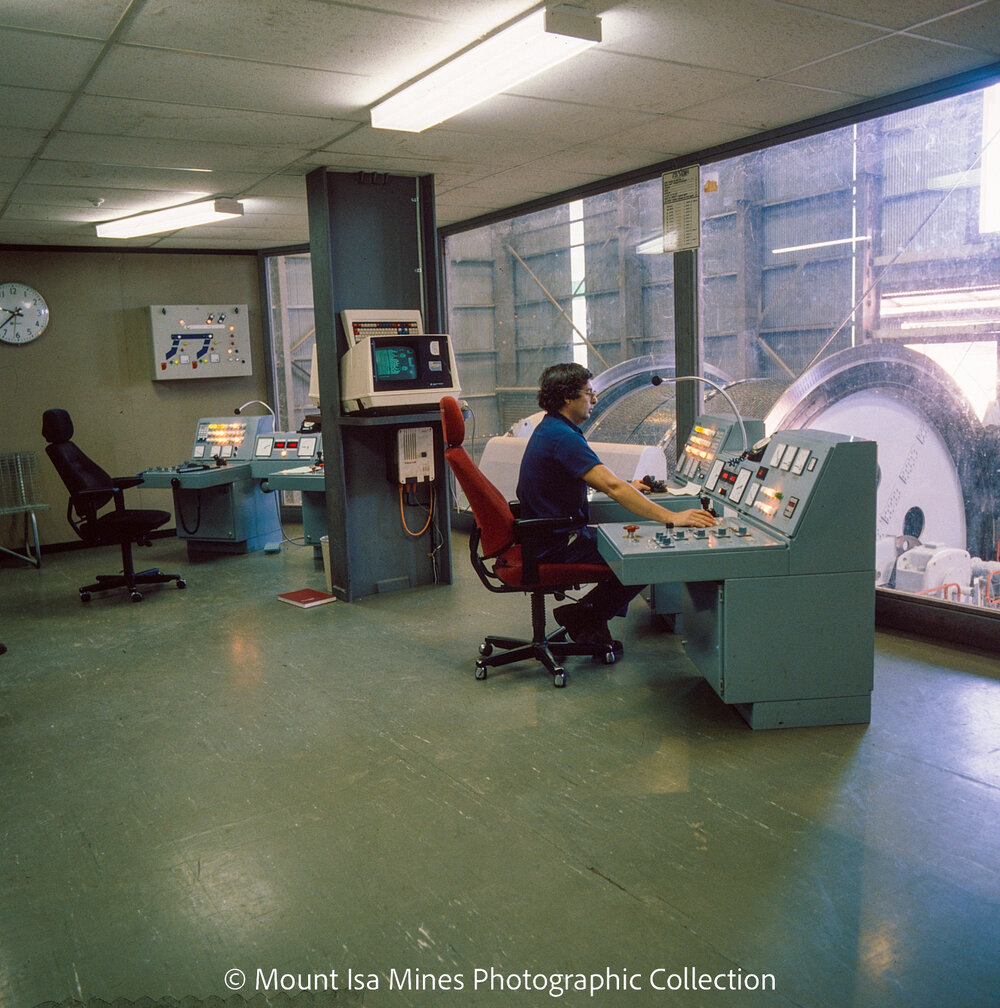 Winder control, Hilton Mine, April 1987