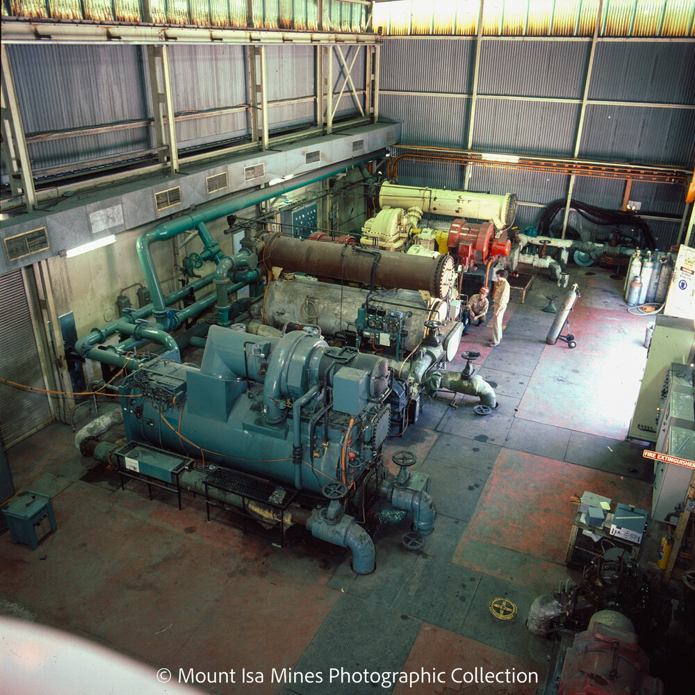 Processing plant, Mount Isa Mines, April 1987
