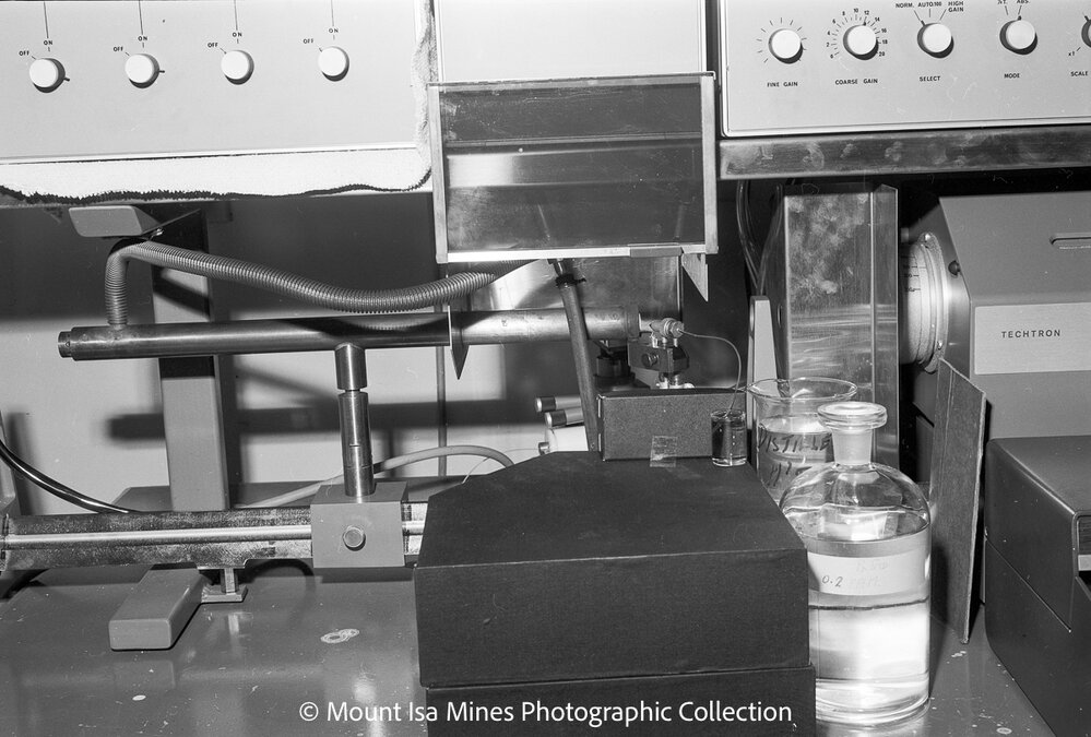 Atomic absorption equipment in industrial hygiene, Mount Isa Mines, October 1969