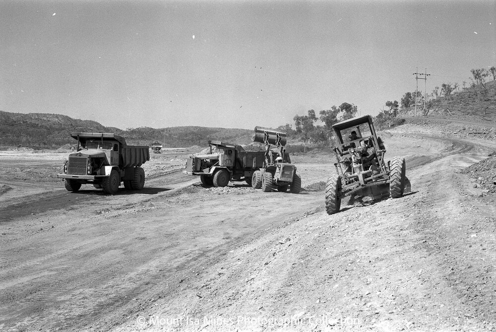 Clear Water Lagoon under construction, Lake Moondarra, September 1969