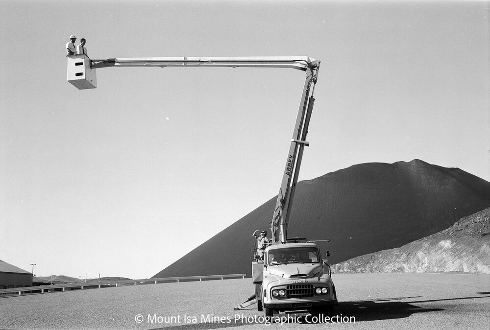 Abbey bucket truck, Mount Isa Mines, August 1969