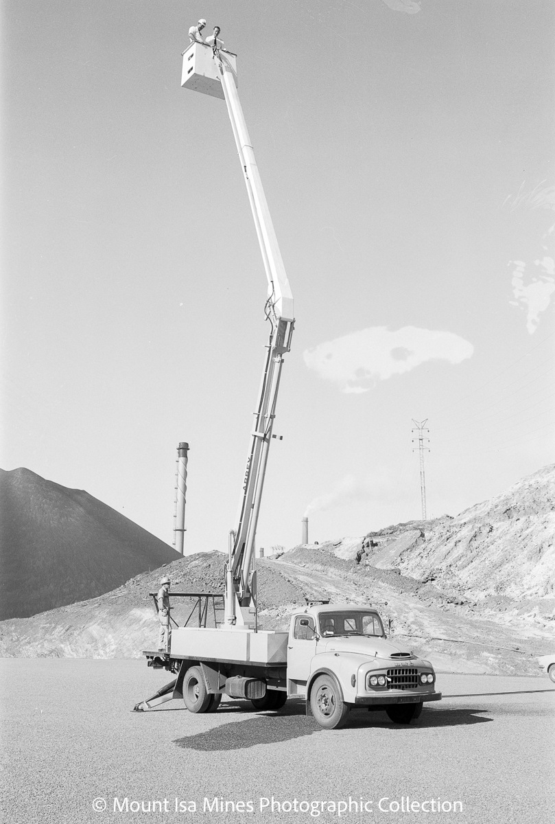 Abbey bucket truck, Mount Isa Mines, August 1969