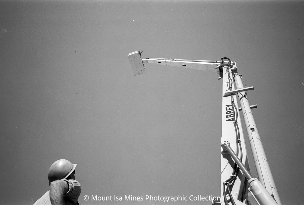 Abbey bucket truck, Mount Isa Mines, August 1969