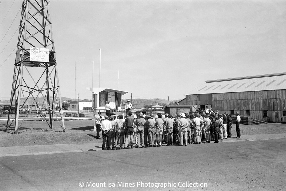 Safety presentation for engineering, Mount Isa Mines, December 1969