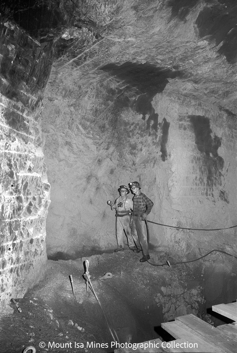 Special cut 19 level underground, Mount Isa Mines, September 1969