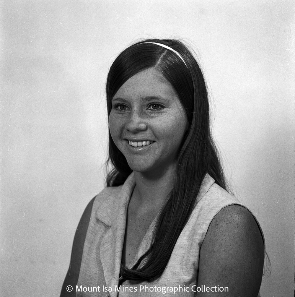 Portrait of Donna Slessor nee Yaxley, January 1970