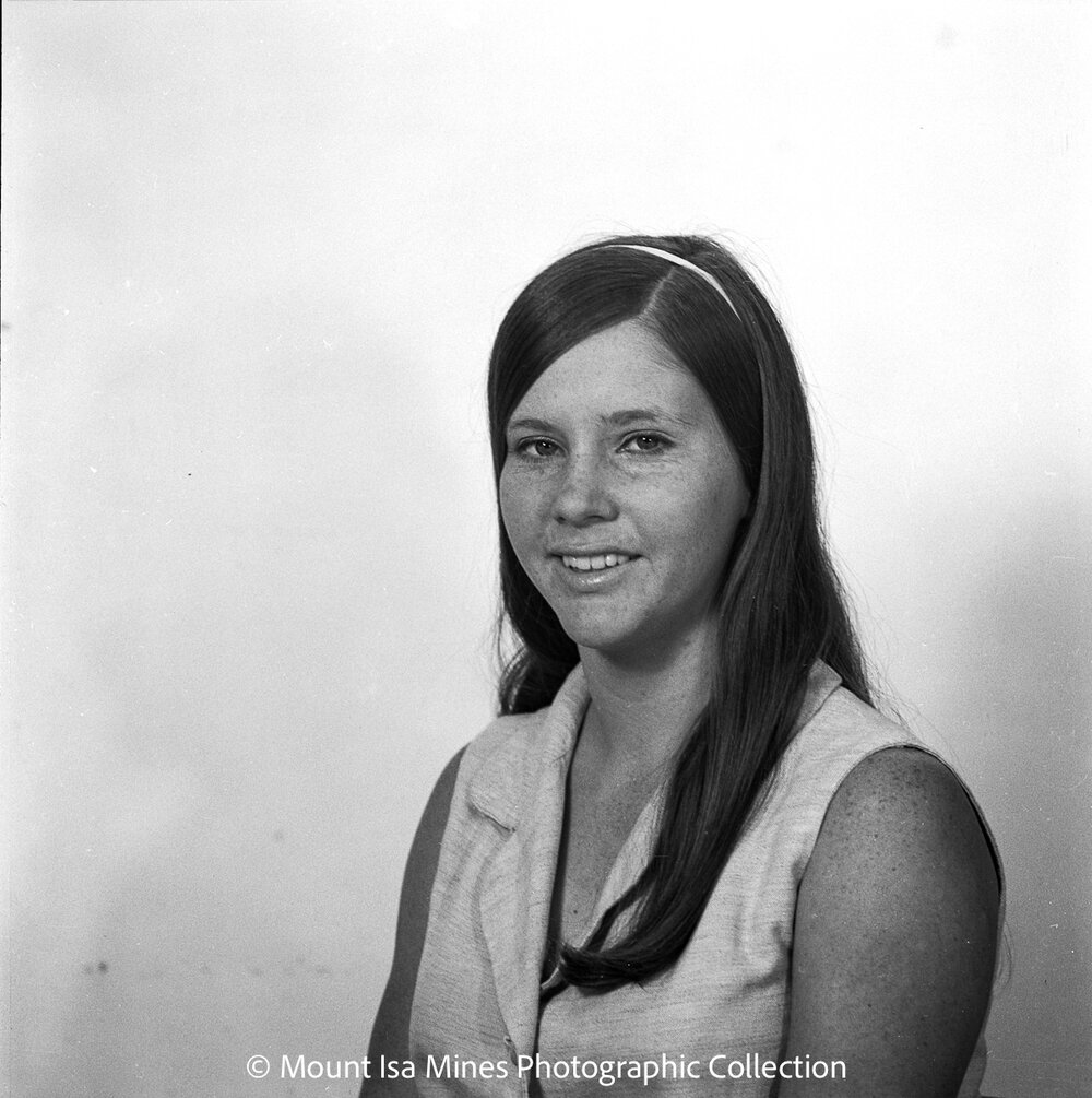 Portrait of Donna Slessor nee Yaxley, January 1970