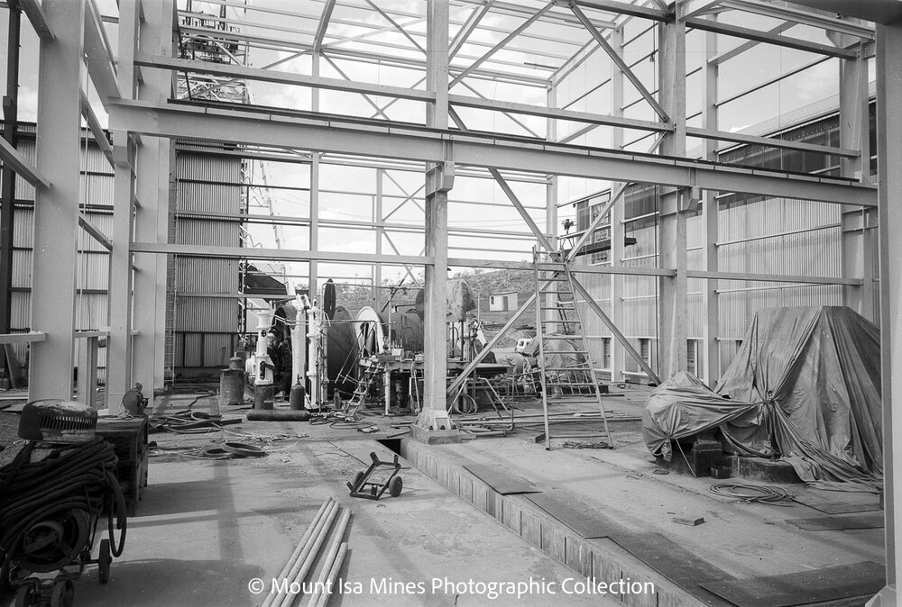 A10S X41 under construction, Mount Isa Mines, February 1970
