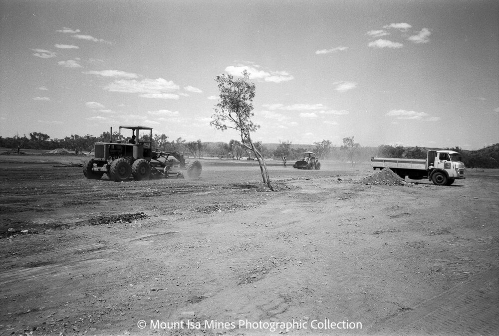 Houses under construction, Healy, February 1970