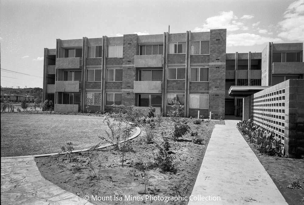 Flats under construction, Parkside, February 1970