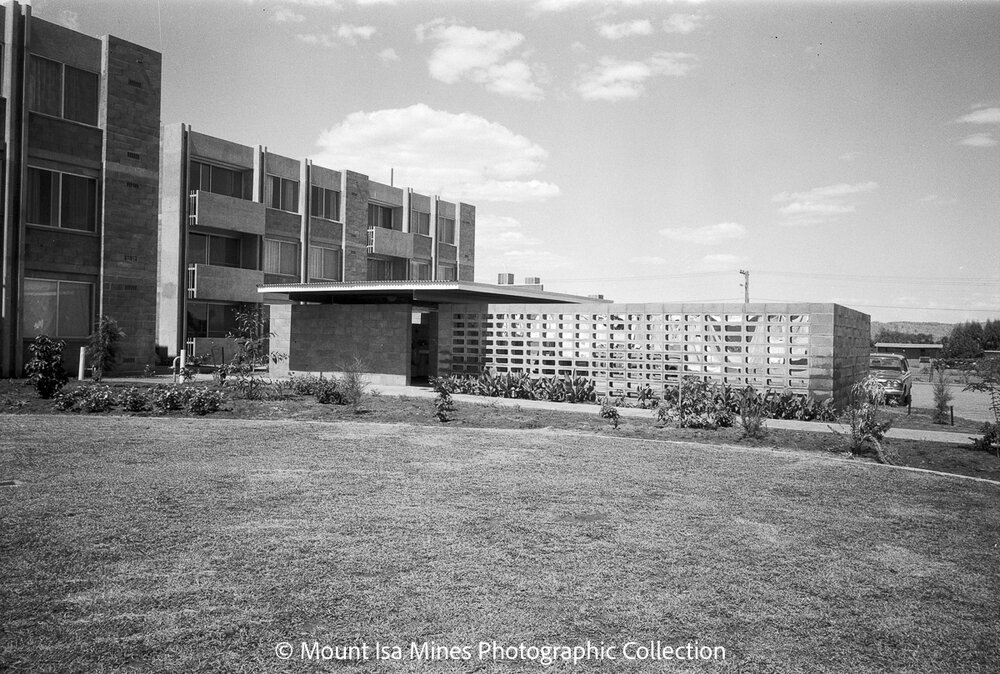Flats under construction, Parkside, February 1970