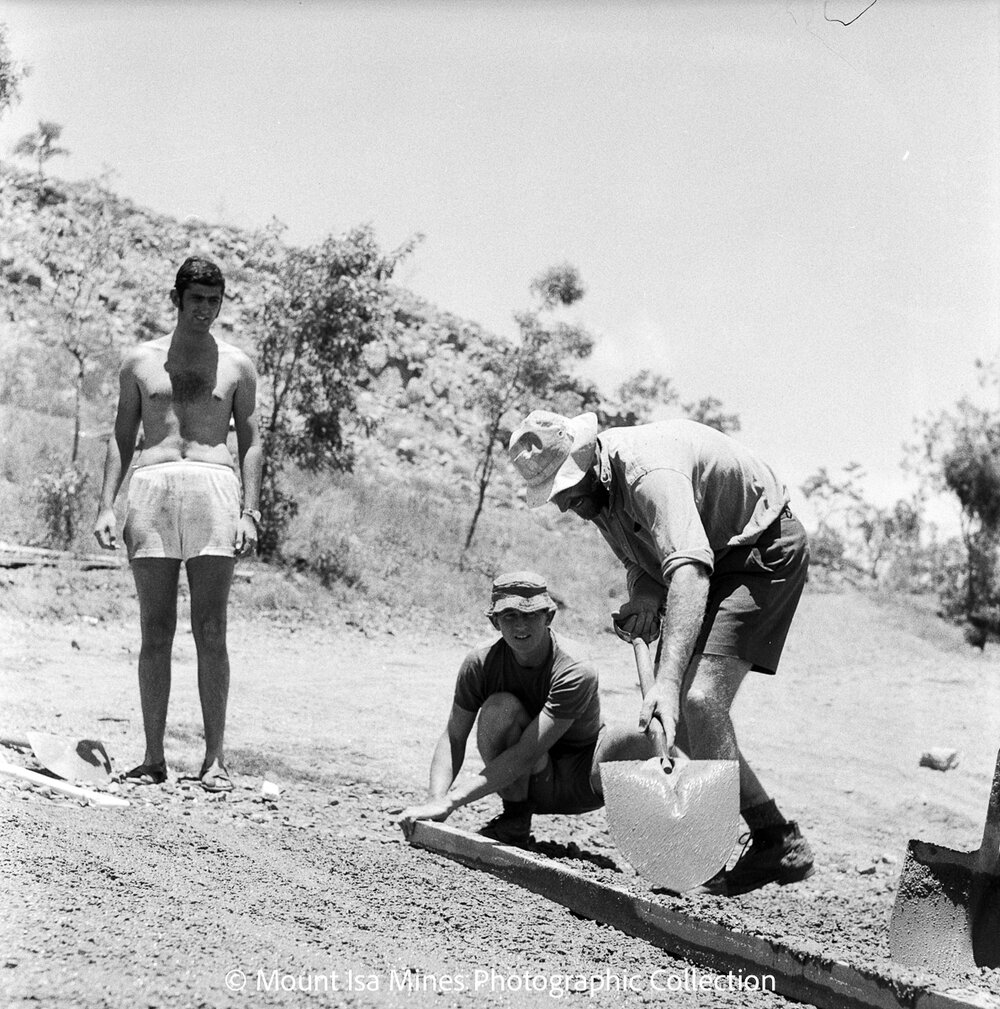 New boat ramp at the Sailing Club, Lake Moondarra, February 1970