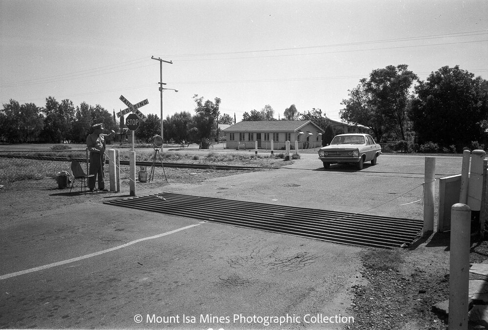 Annual one day road closure for private road, Mount Isa Mines, January 1970