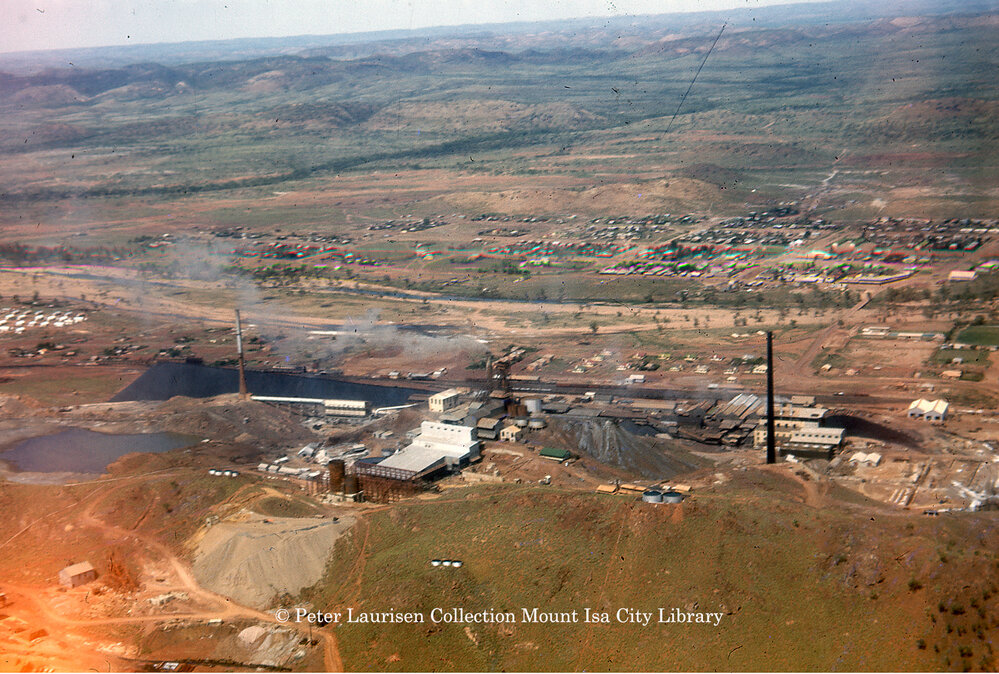 Town and Mill Hill, Mount Isa Mines, October 1950