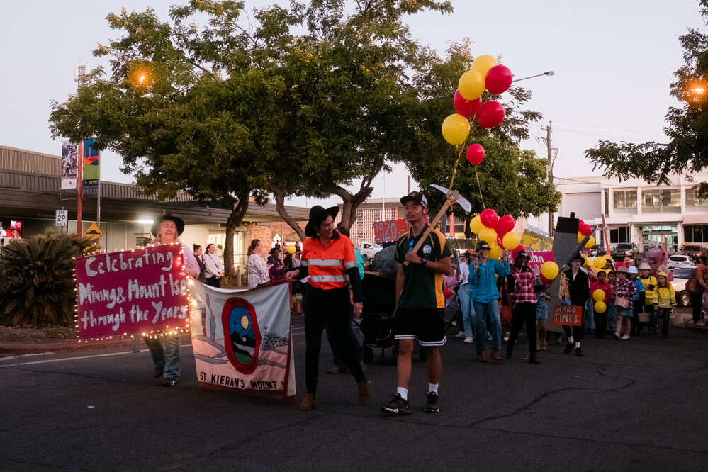 St Kieran's Catholic School at Street Parade, Isa Street Festival, August 2024
