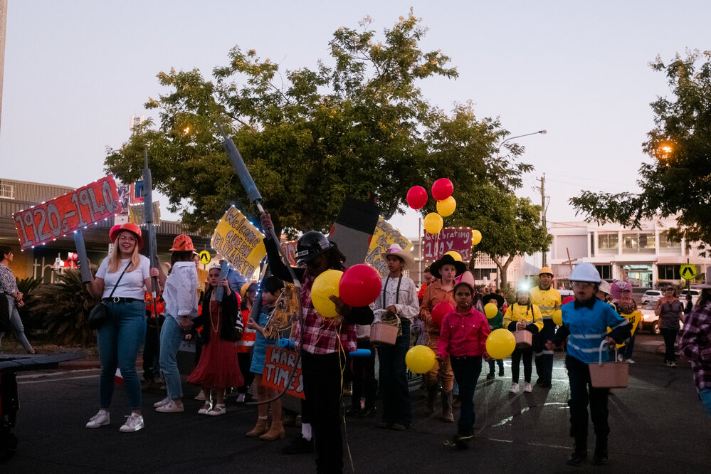 St Kieran's Catholic School at Street Parade, Isa Street Festival, August 2024