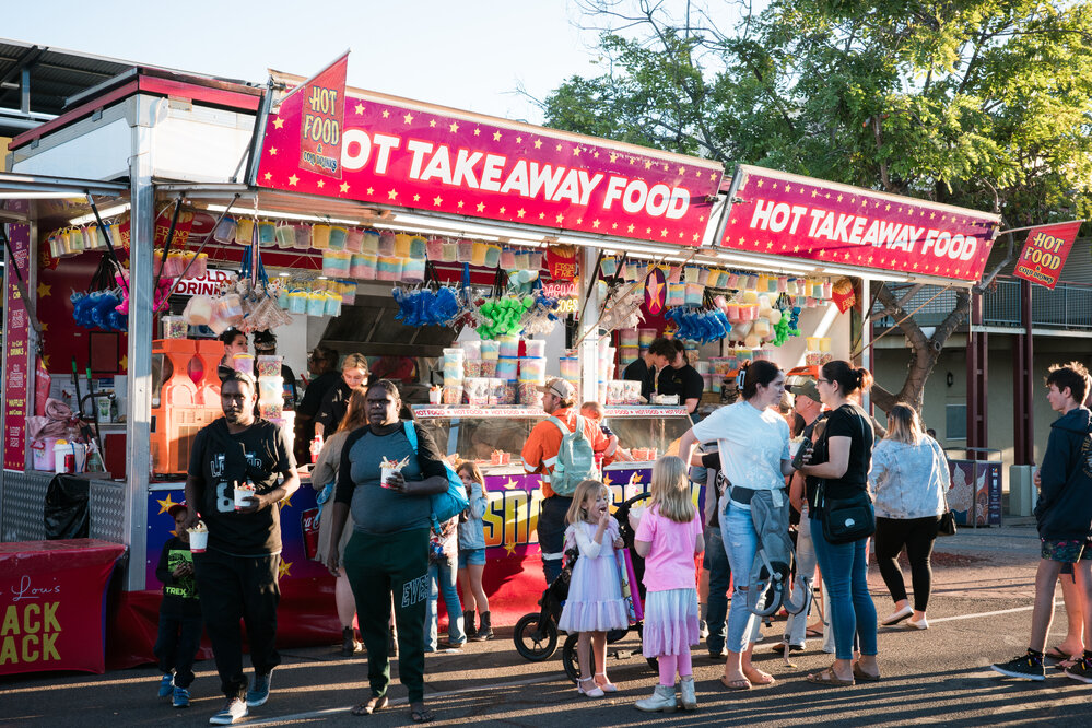 Food stall, Isa Street Festival, August 2024