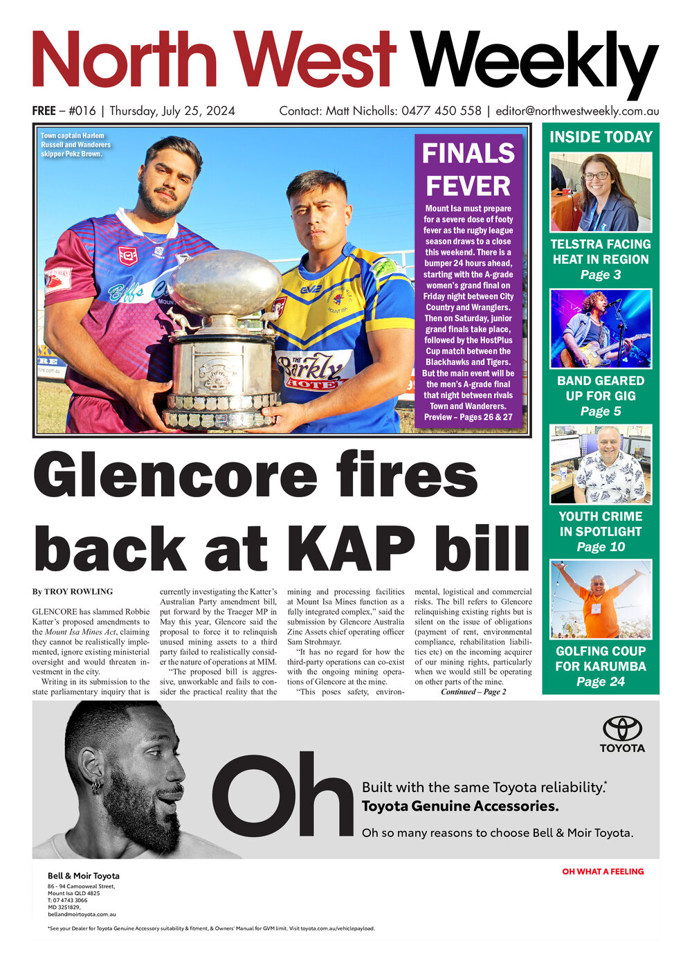 North West Weekly, Issue 016, 25 July 2024